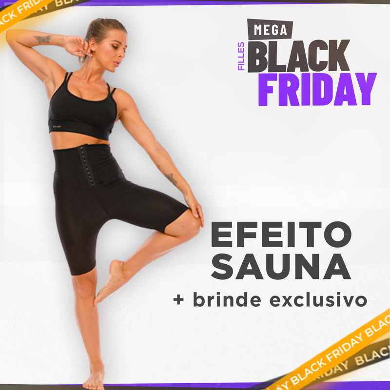 Shorts Sweat Efeito Sauna + Brinde Exclusivo