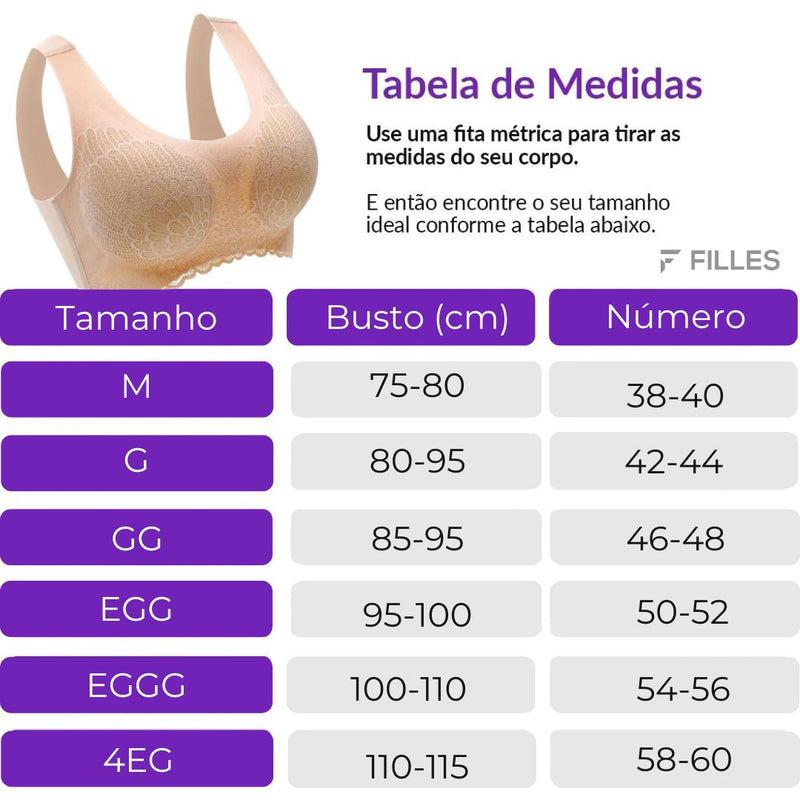 Sutiã Confort Sustentação - (Compre 1 e leve 3) Frete Grátis.